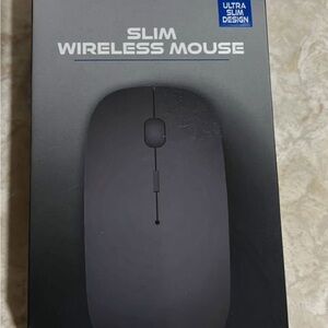 Ultra Slim Wireless Mouse - Charcoal Black